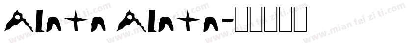 Alata Alata字体转换